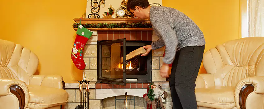 Rusted Metal Fireplace Restoration in Prichard, Alabama