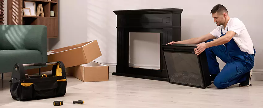 Old Rusted Metal Fireplace Repair And Replacement in Prichard, AL